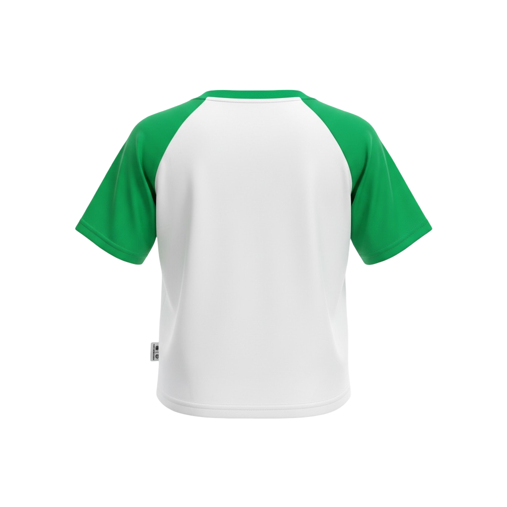 HEROES White Raglan Crop Top